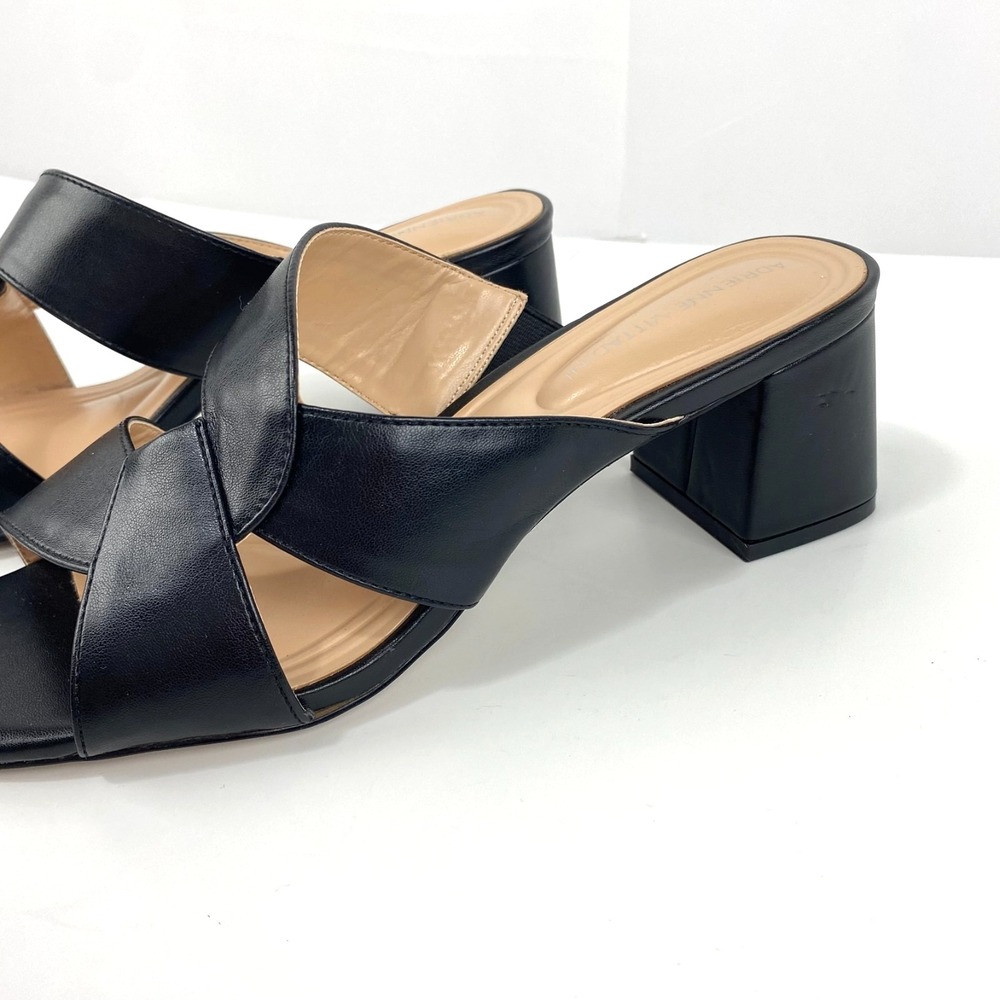 Adrienne Vittadini Sandals Womens 10 M Black Slip On Elegant Dressy LKNU Comfort - Picture 4 of 8
